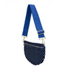 Freya | Woven Vegan Suede Crescent Crossbody Bag : Brown