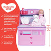 Perfectly Pink 10 Piece Baby Doll Changing Table Gift Set by Adora #24036