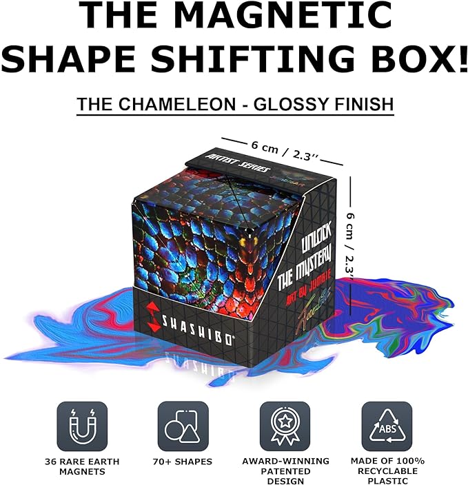 Shashibo Chameleon Shape Shifting Fidget Box #SHA29CS
