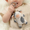 *NEW OPTIONS* Bitzy Pal Natural Rubber Pacifier & Plush: Bow