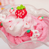 Straw-Bunny Sponge Cake Signature Dome™ Slime