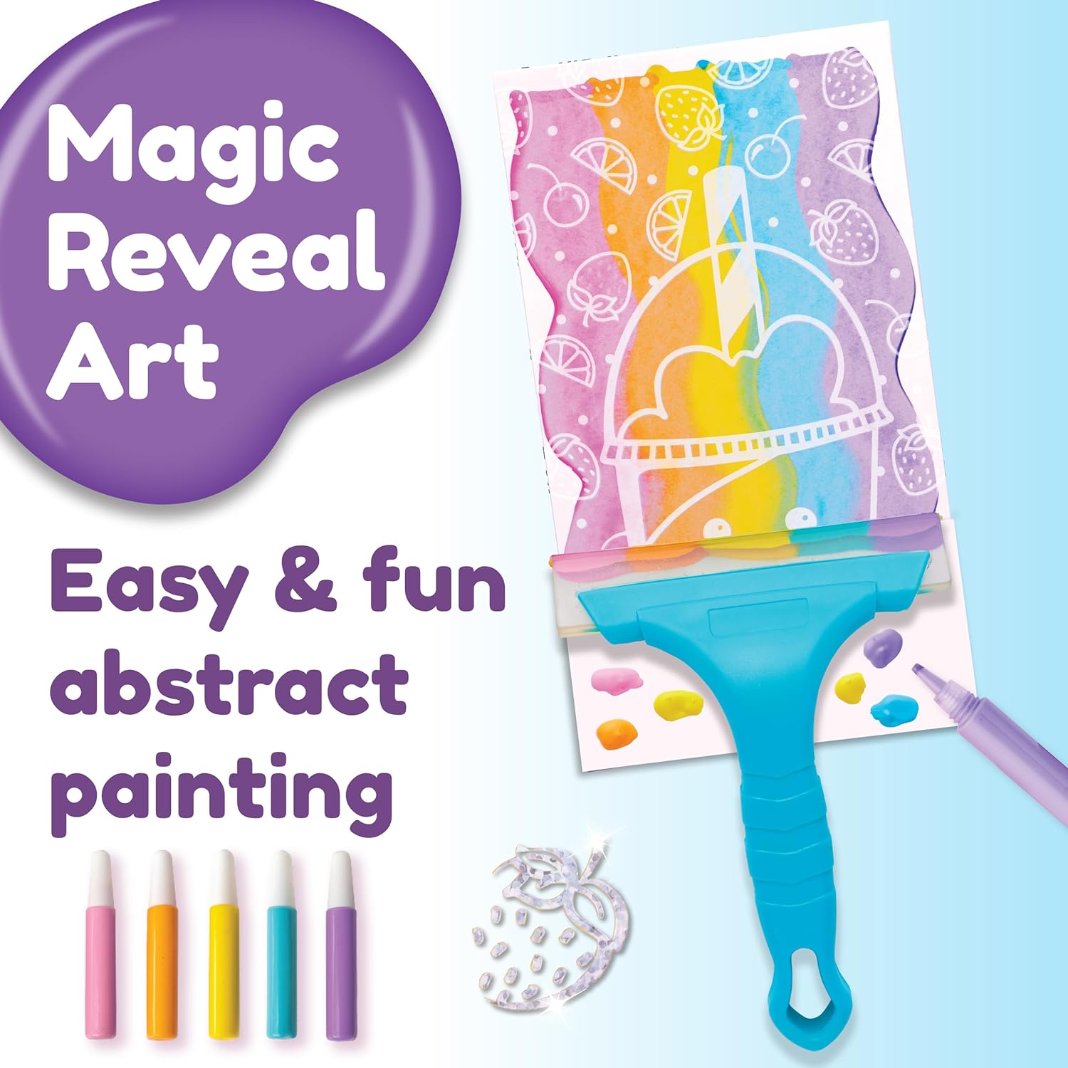 Squeegeez™ Magic Reveal Art Kawaii by Faber-Castell #6413000