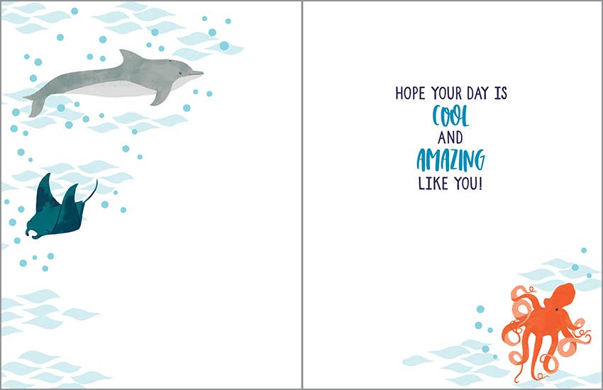 Birthday Greeting Card - Ocean