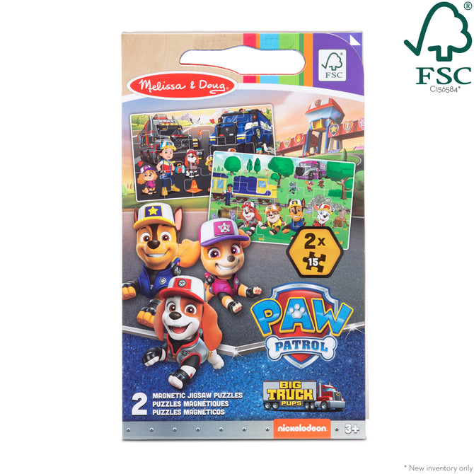 Paw Patrol Magnetic Take-Along Jigsaw Puzzles - Big Truck Pups by Melissa & Doug # 33323