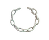 Chain Bracelet- White by OMG Blings #ABR078WH