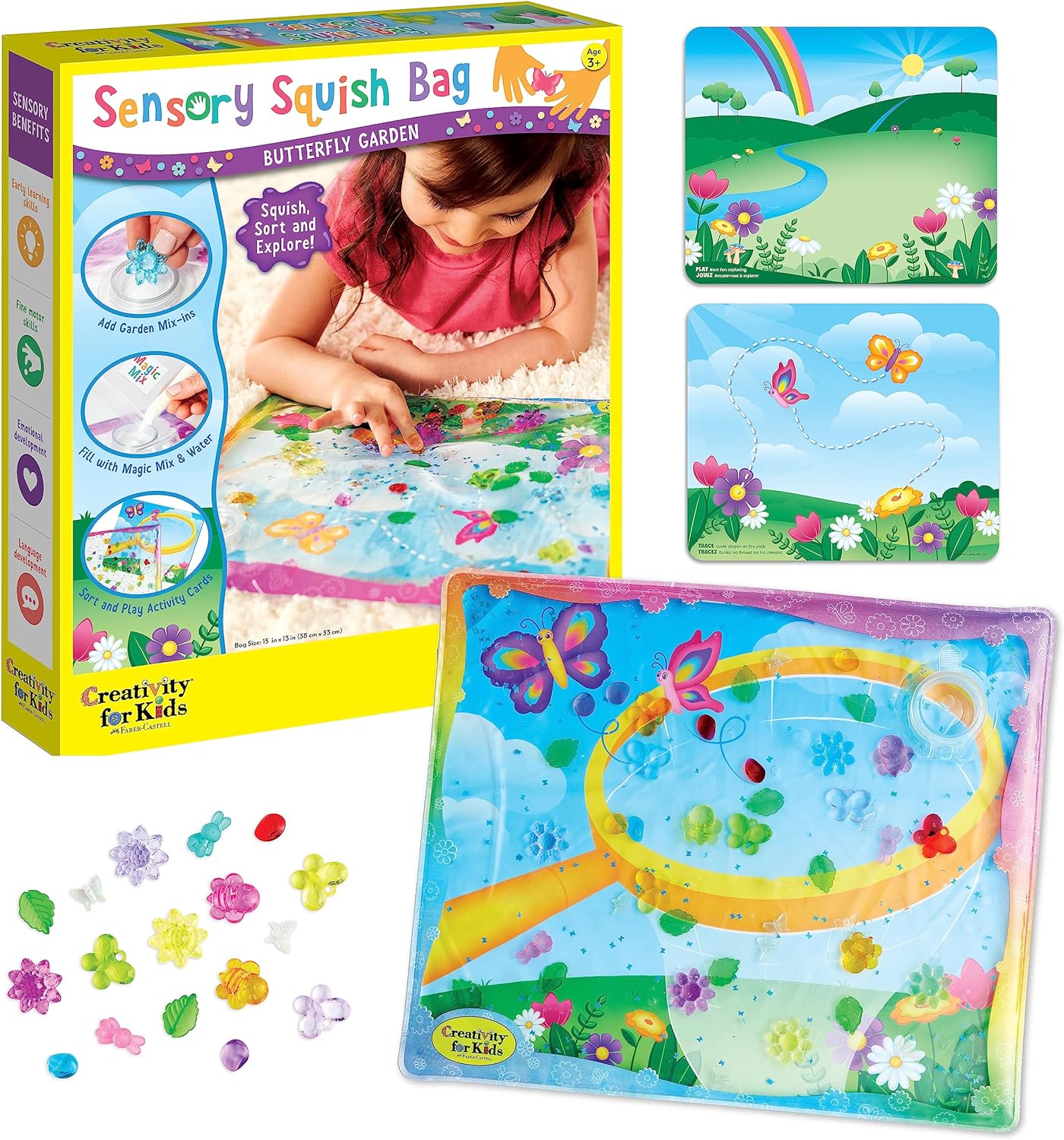 Sensory Squish Bag - Butterfly Garden by Faber-Castell #6404000