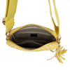 The Finley | Woven Camera Crossbody with Tassel: Kelly Green Checkered