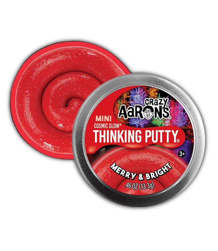 2” Merry & Bright Thinking Putty Tin by Crazy Aaron’s #MB003