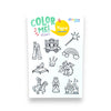Mythical & Magical Colorable Sticker Pack, 4 Sticker Sheets