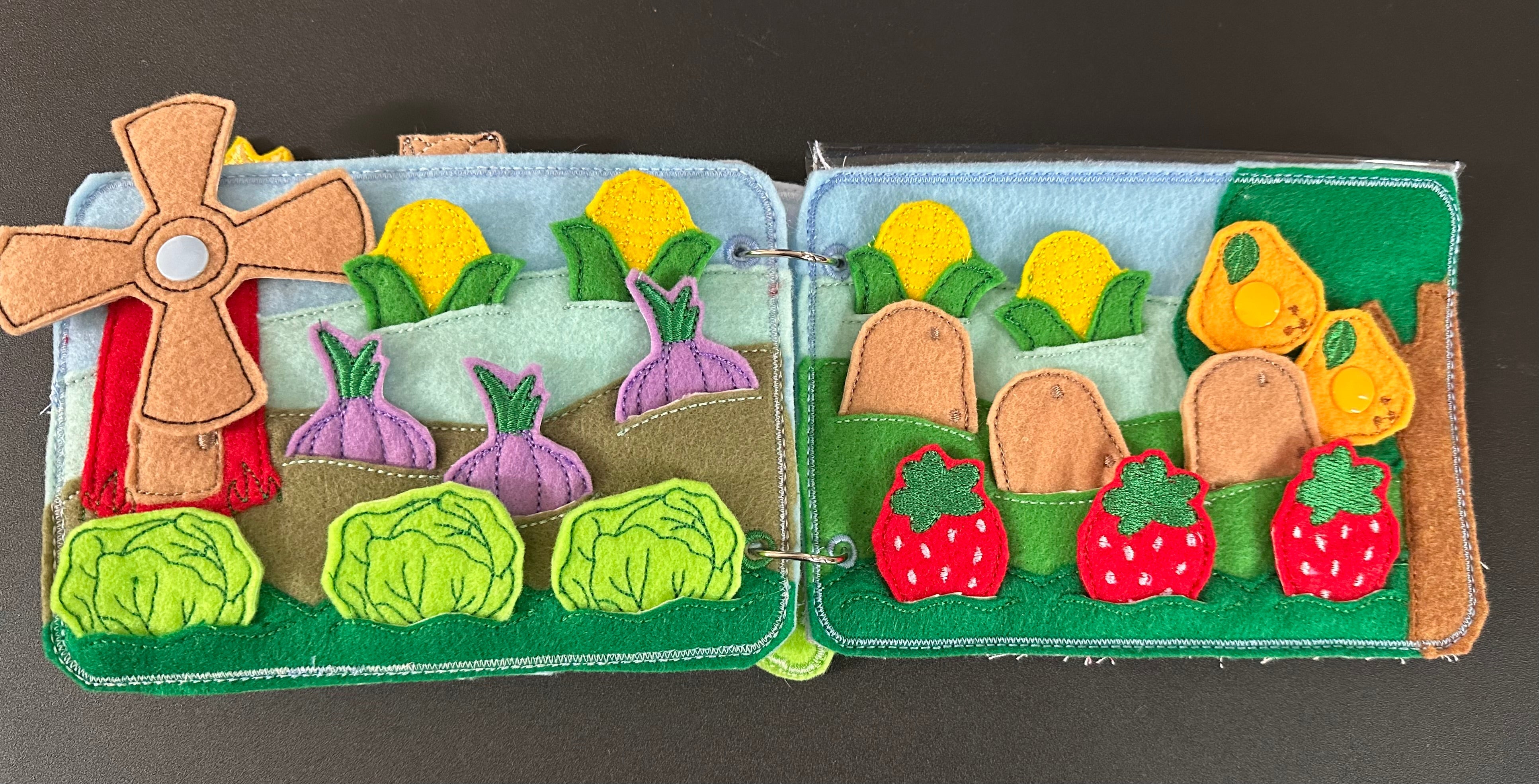 Interactive Farm Animal Quiet Book, Finger Puppet Activity Book for
Kids, Teacher Educational Tool