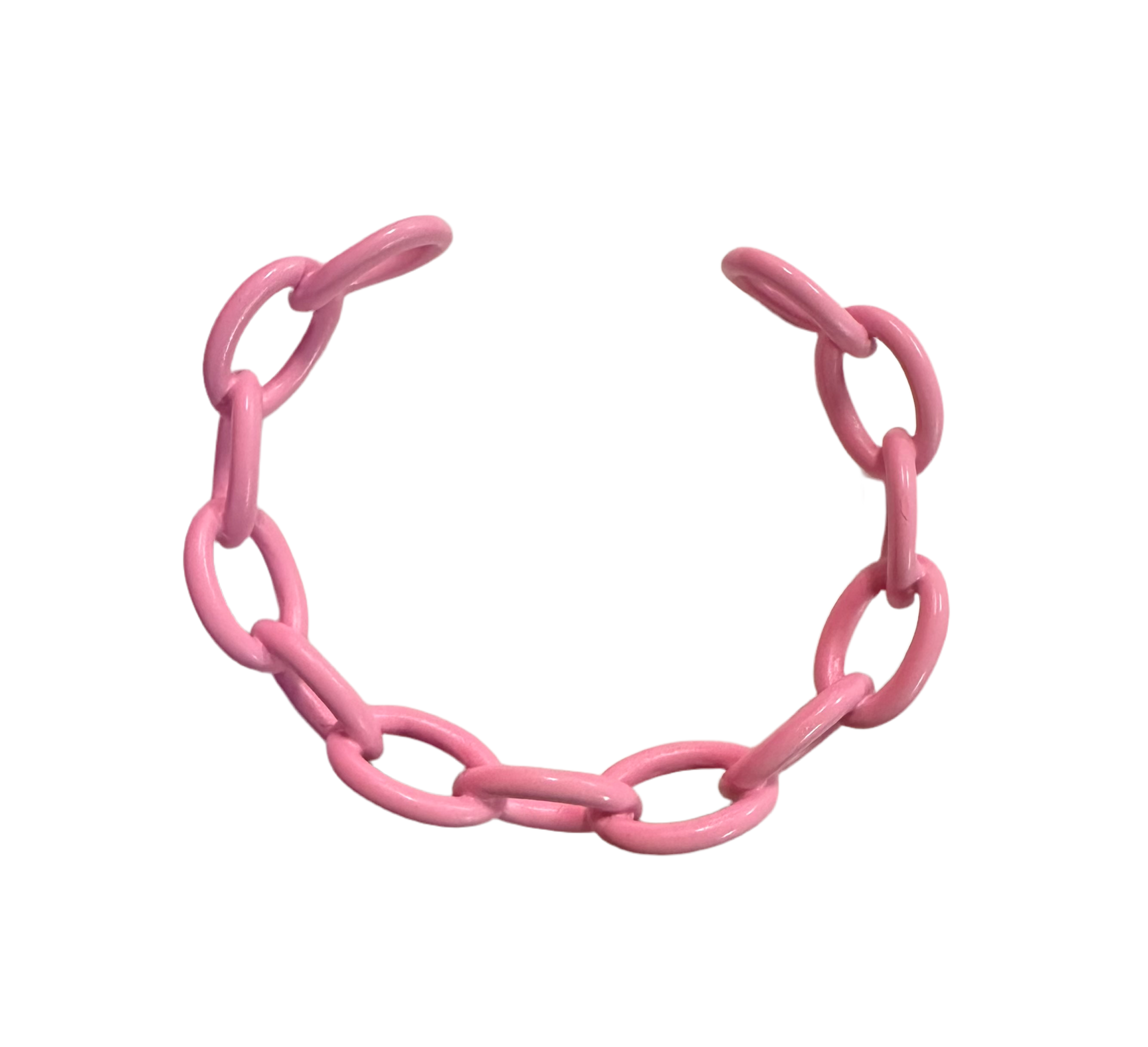 Chain Bracelet- Pink by OMG Blings #ABR078PK