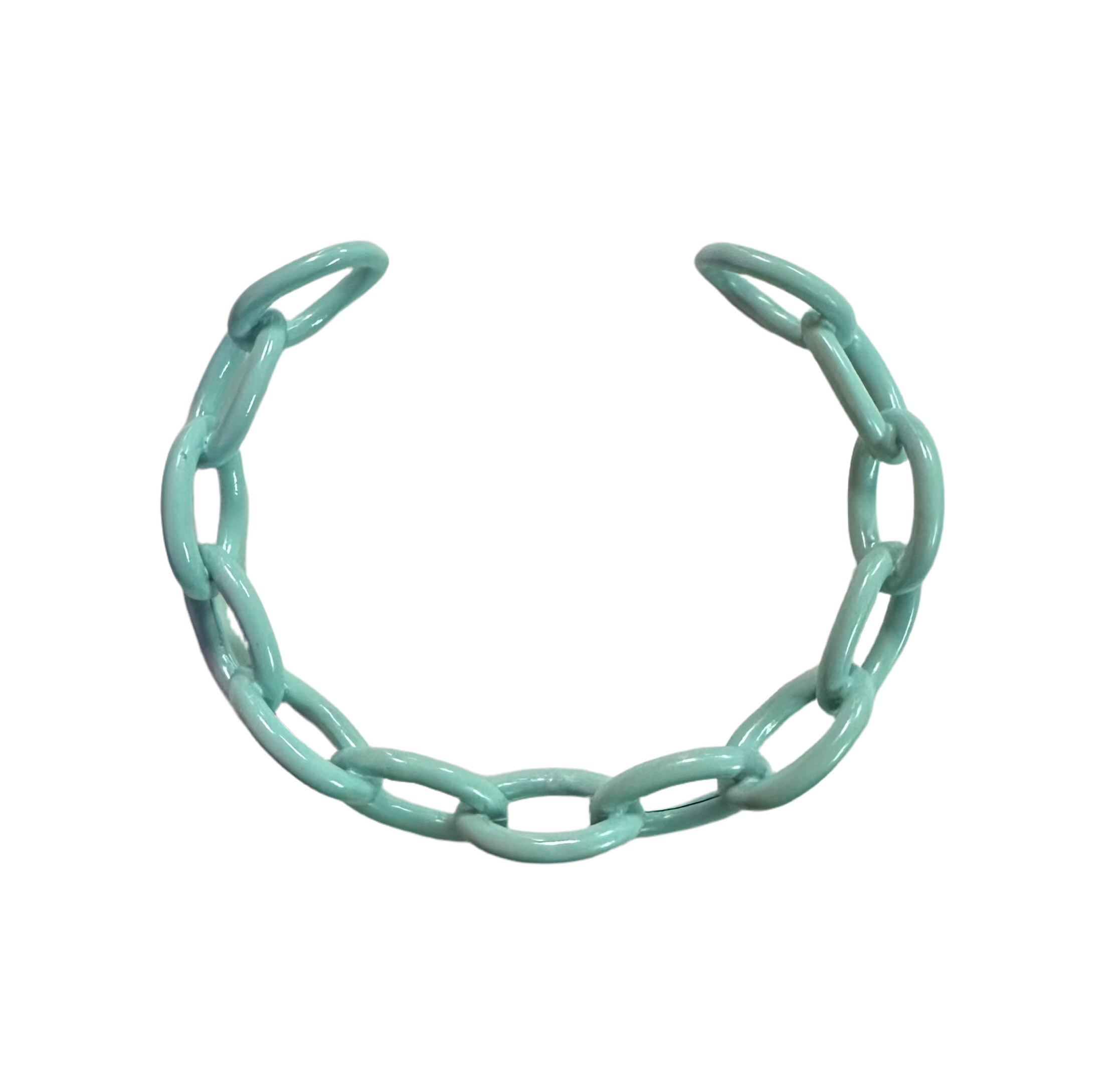 Chain Bracelet- Light Blue by OMG Blings #ABR078LB