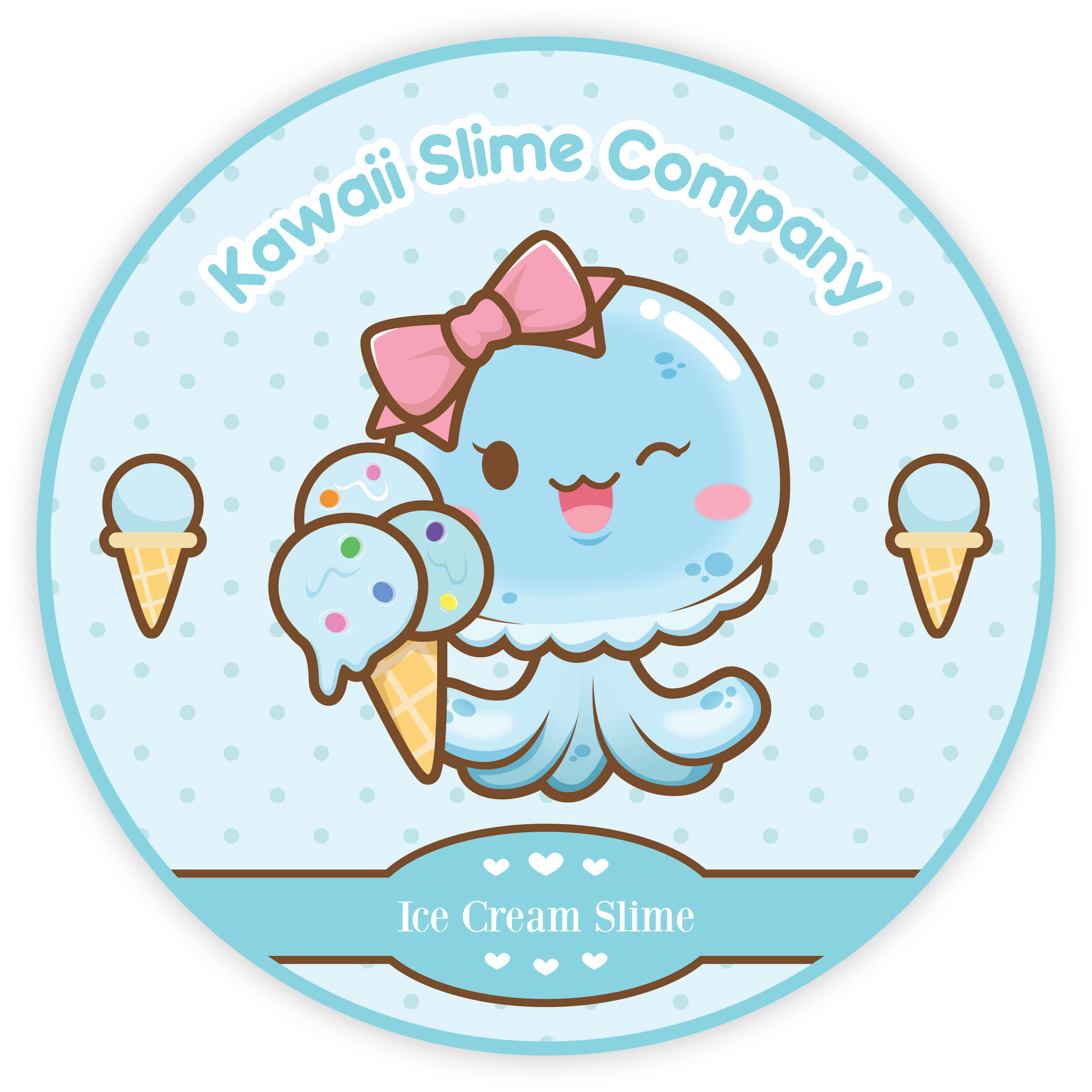 Bubblegum Scented Ice Cream Slime by Kawaii Slime