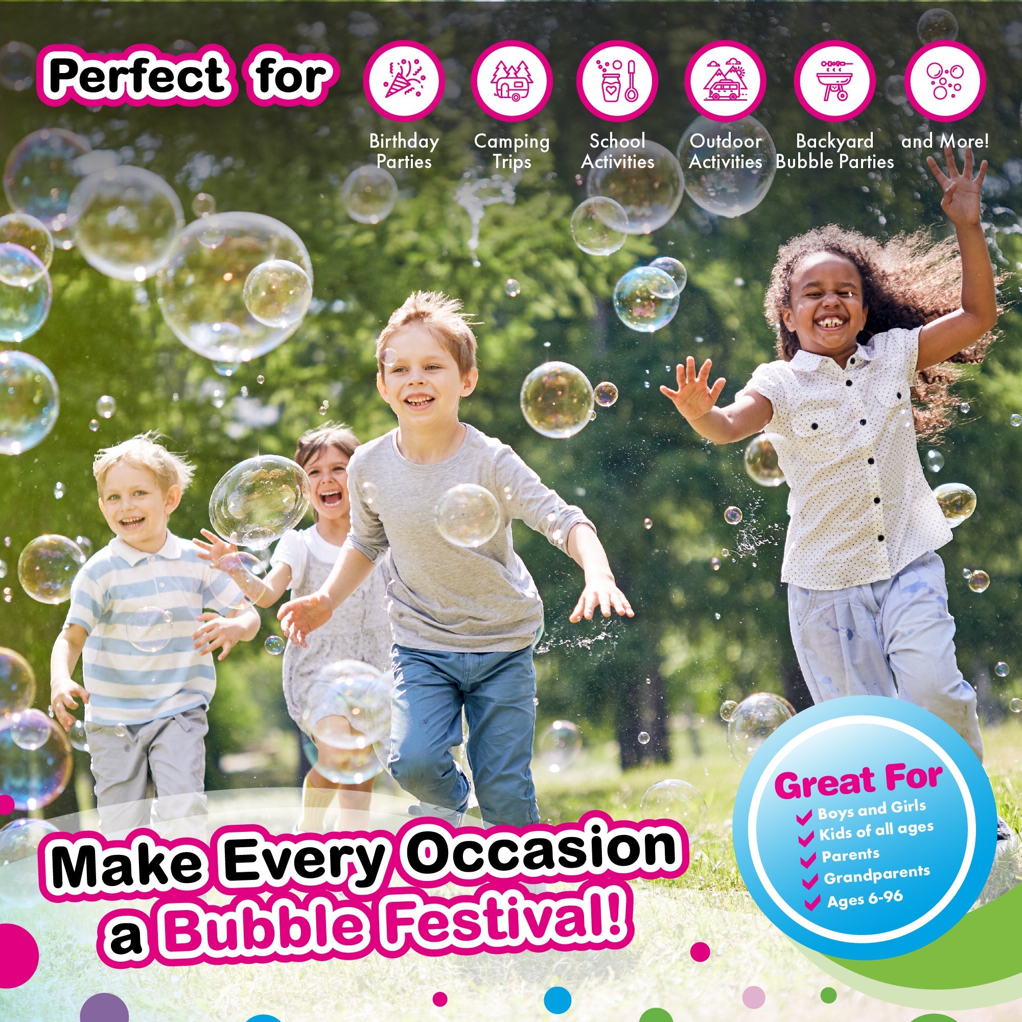 Wowmazing Bubble Refill 3 Pack by South Beach Bubbles #SBB101