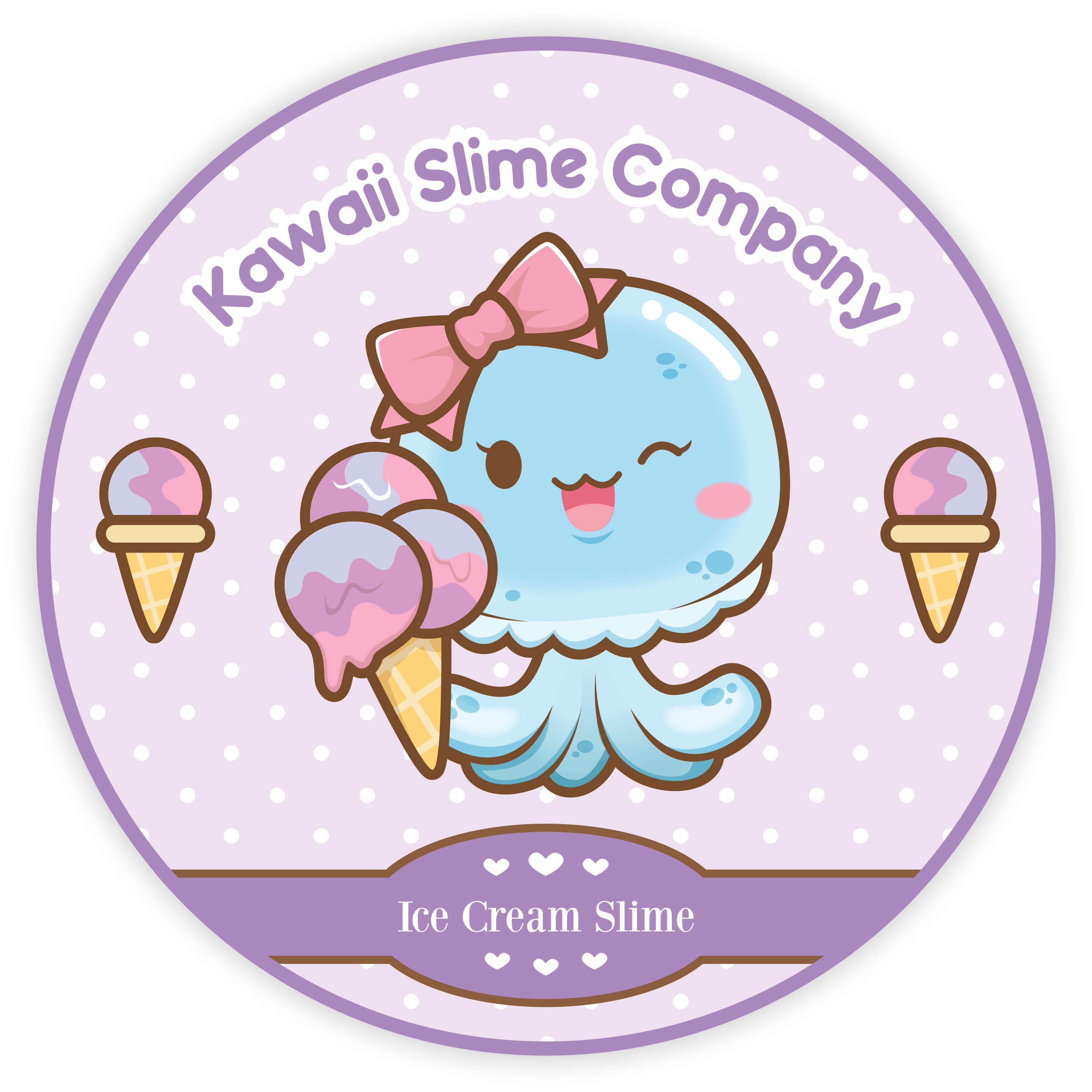 Cotton Candy Scented Ice Cream Slime by Kawaii Slime