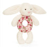 Blossom Cream Bunny 'Berry' Ring Rattle by Jellycat #BRR4MS