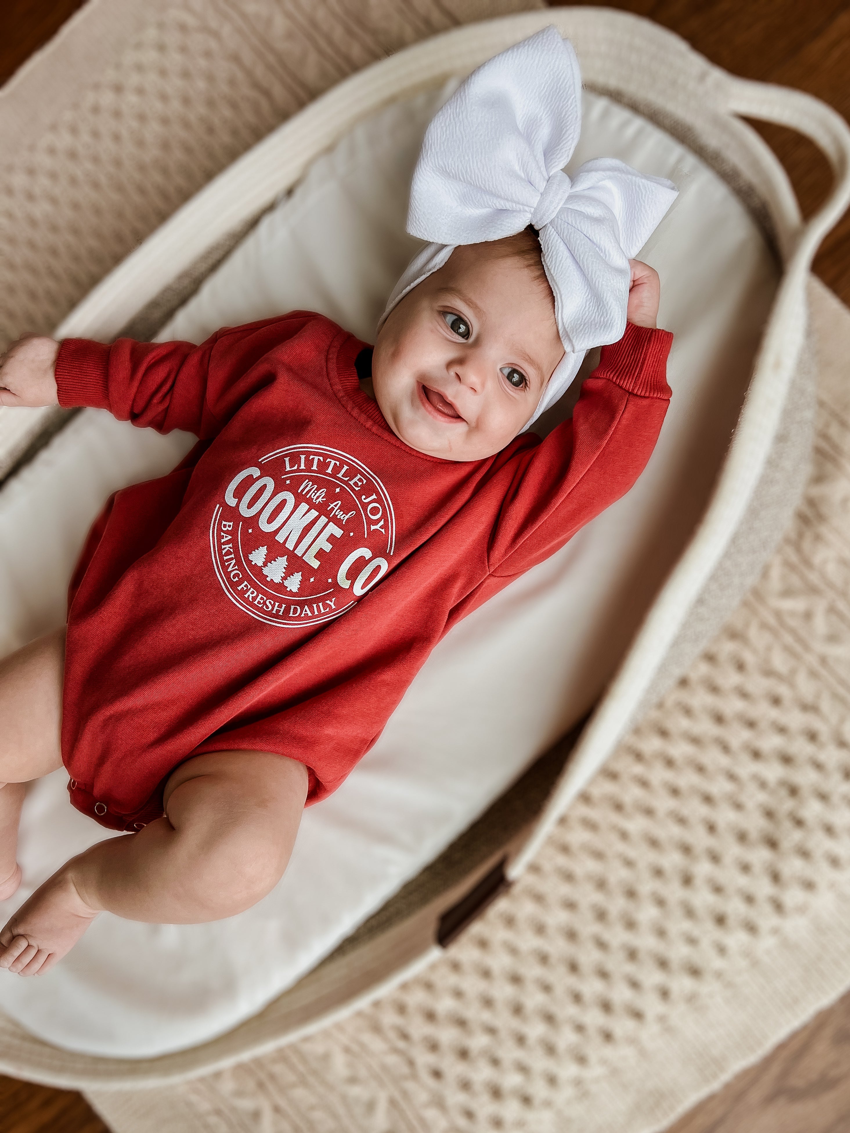 Little Joy Cookie Co. Christmas Sweatshirt Romper