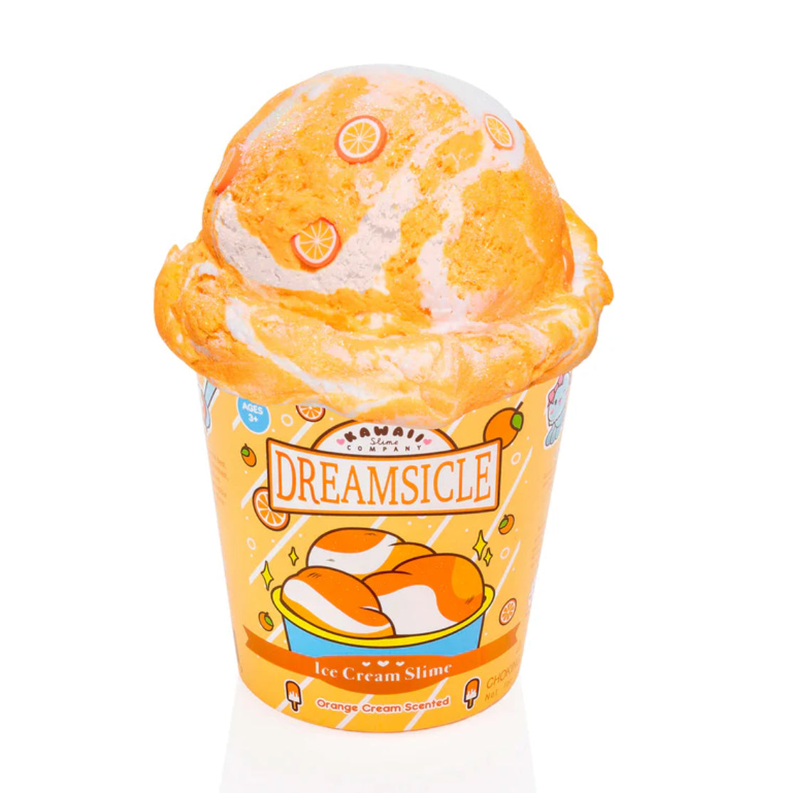 Dreamsicle Scented Ice Cream Slime by Kawaii Slime