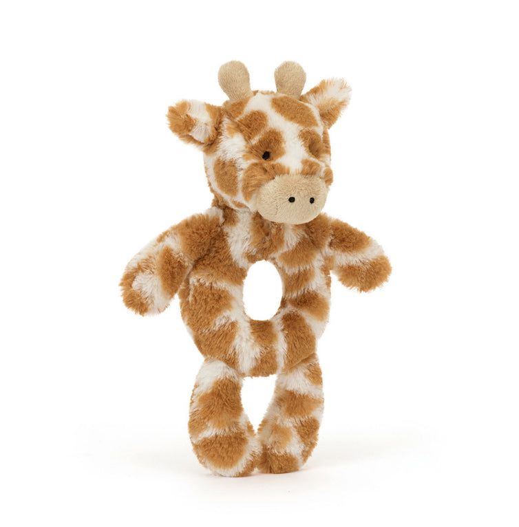 Bashful Giraffe Ring Rattle by Jellycat #BRR4GF