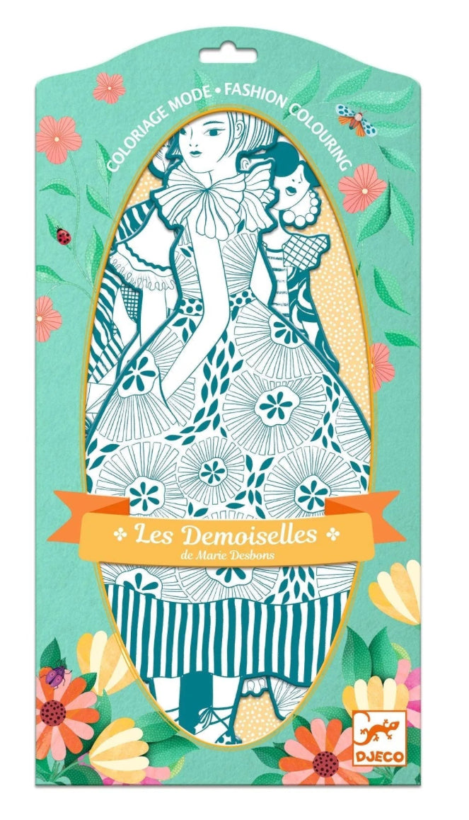 Les Demoiselles Fashion Coloring Rebekka & Friends by Djeco #DJ09545
