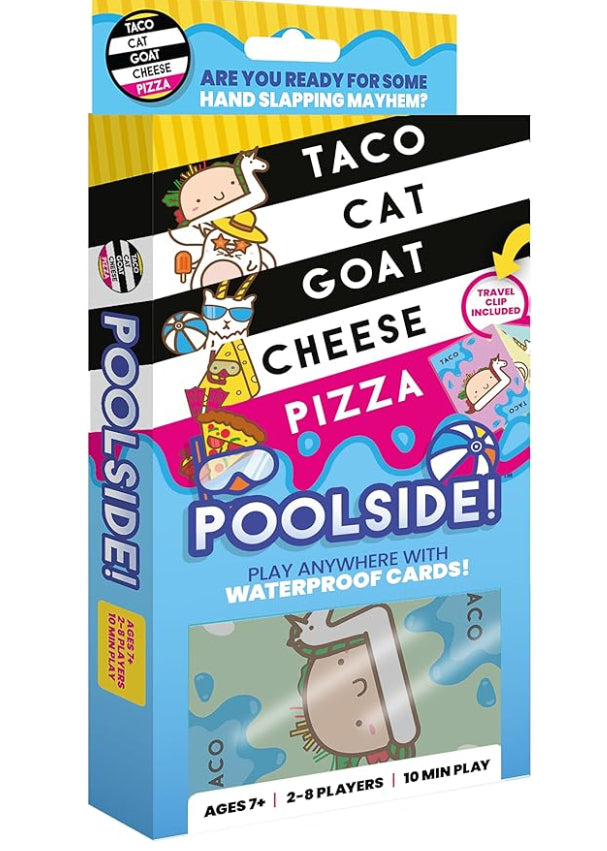 Poolside Edition Taco Cat Goat Cheese Pizza Card Game by Dolphin Hat