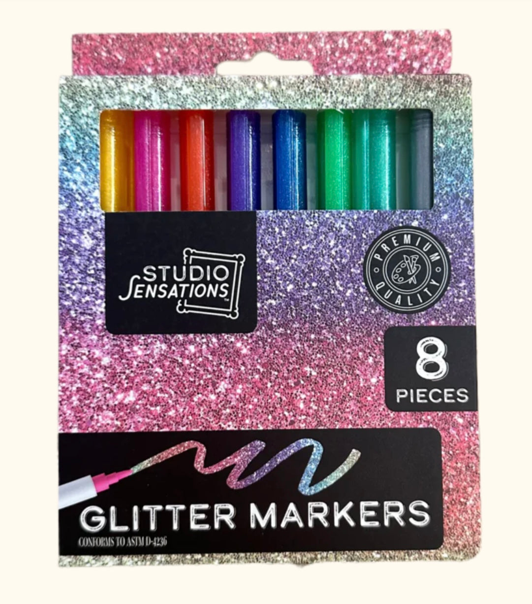 8pc Glitter Markers by Anker Play