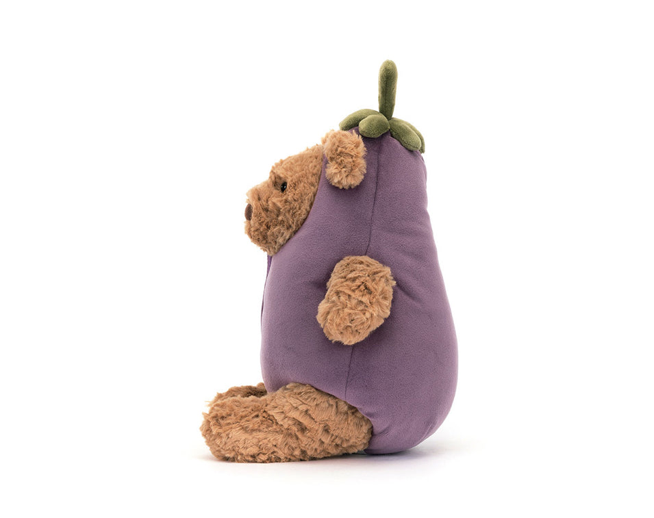 Bartholomew Bear Eggplant by Jellycat #BARM3AUB