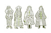 Les Demoiselles Fashion Coloring Bowie & Friends by Djeco #DJ9552