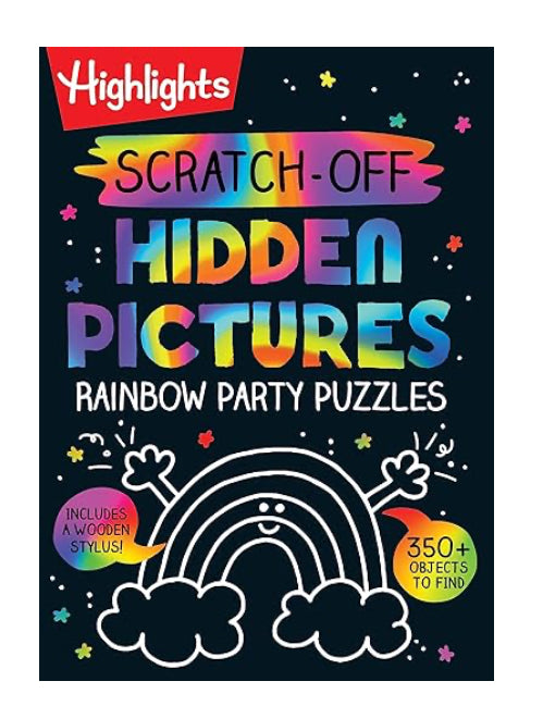 Scratch-Off Hidden Pictures Rainbow Party Puzzles by Highlights