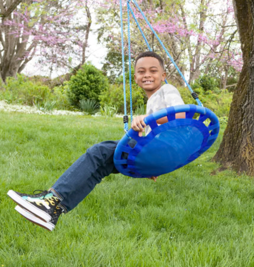 Blue Colorburst Round Swing by Hearthsong #732224BLU