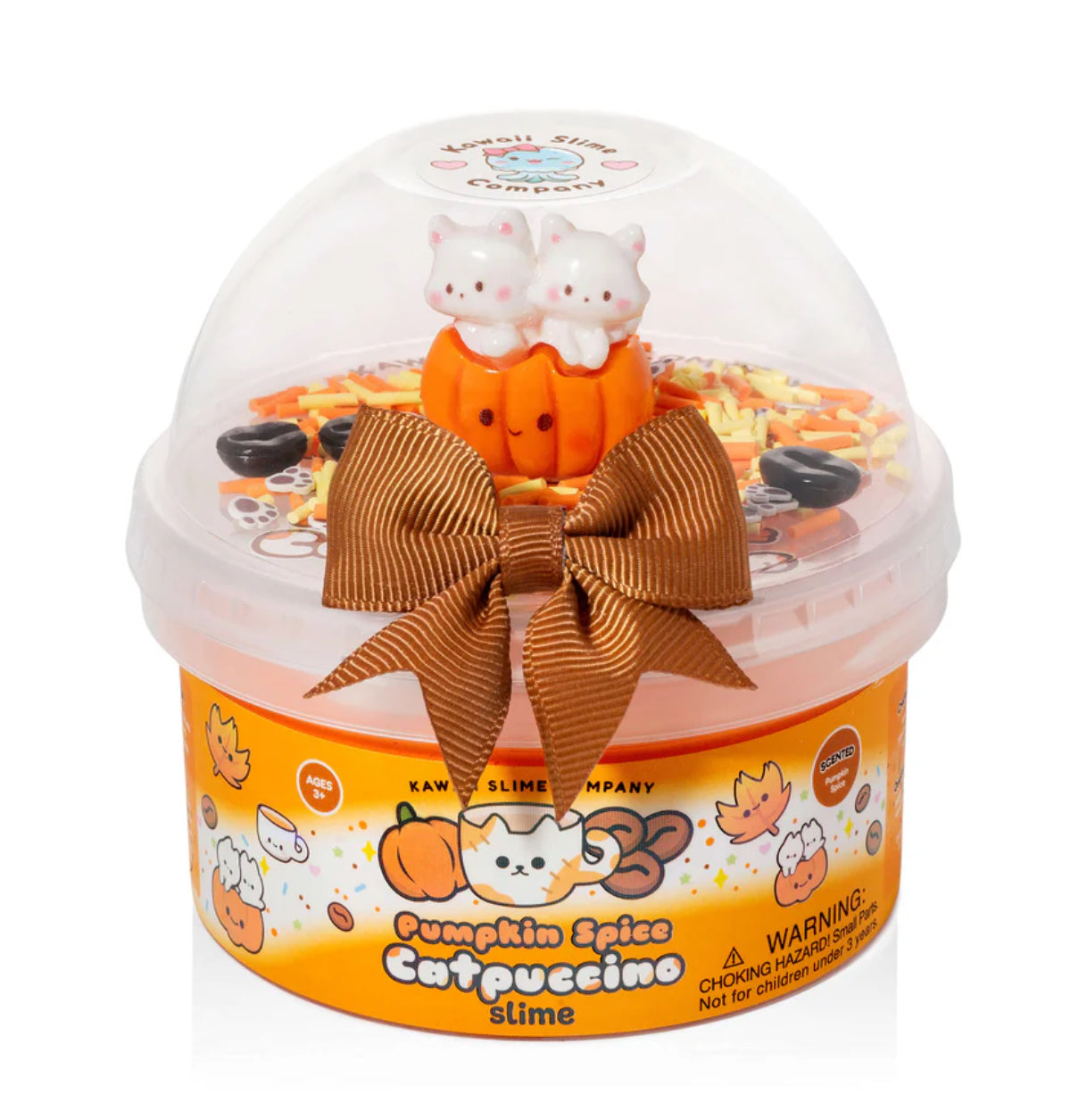 Pumpkin Spice Catpuccino Butter Slime by Kawaii Slime