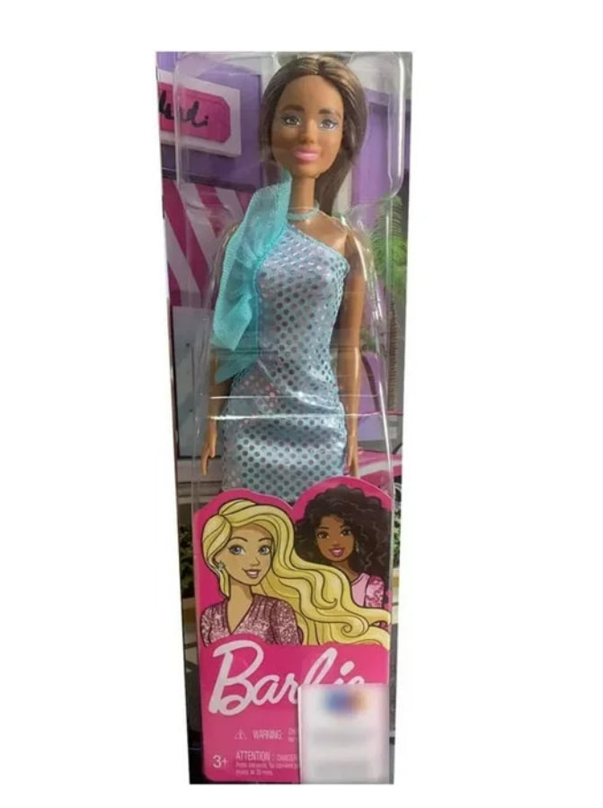 Glitz Barbie Doll Blue Dress # HJR95