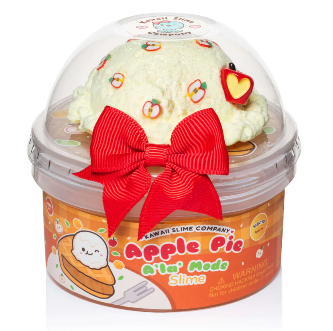Apple Pie á La Mode Jelly Cube Slime by Kawaii Slime
