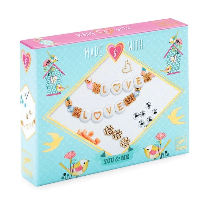 Made With You & Me- Love Letters Bracelet Kit by Djeco #DJ00012