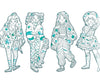 Les Demoiselles Fashion Coloring Angele & Friends by Djeco #DJ9547