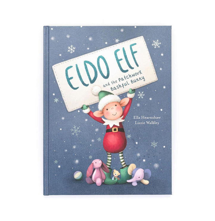 Eldo Elf And The Patchwork Bashful Bunny Book by Jellycat #BK4ELD