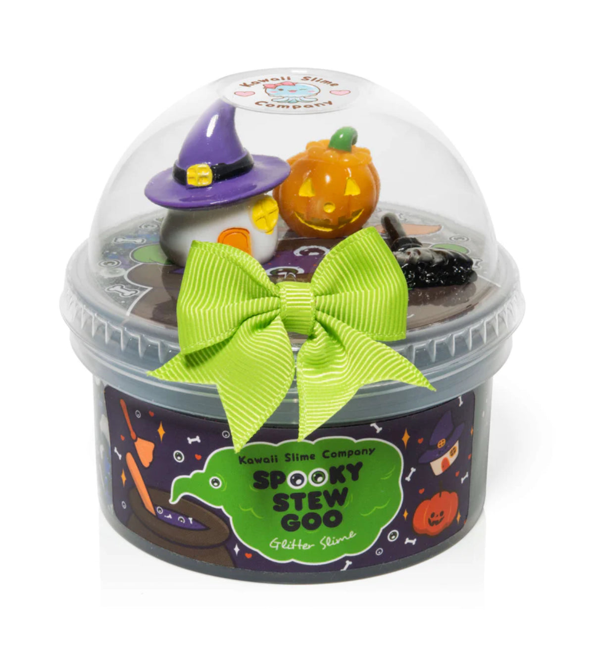 Spooky Stew Goo Glitter Slime by Kawaii Slime