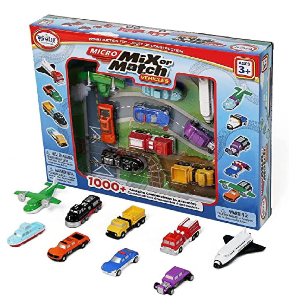 Micro Mix or Match Vehicles Deluxe 1 by Popular Playthings