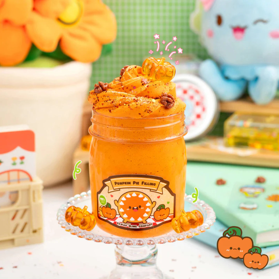 Pumpkin Pie Filling Butter Slime by Kawaii Slime