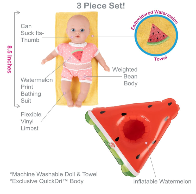 Splashtime Baby Tot Fun: Watermelon by Adora #22042