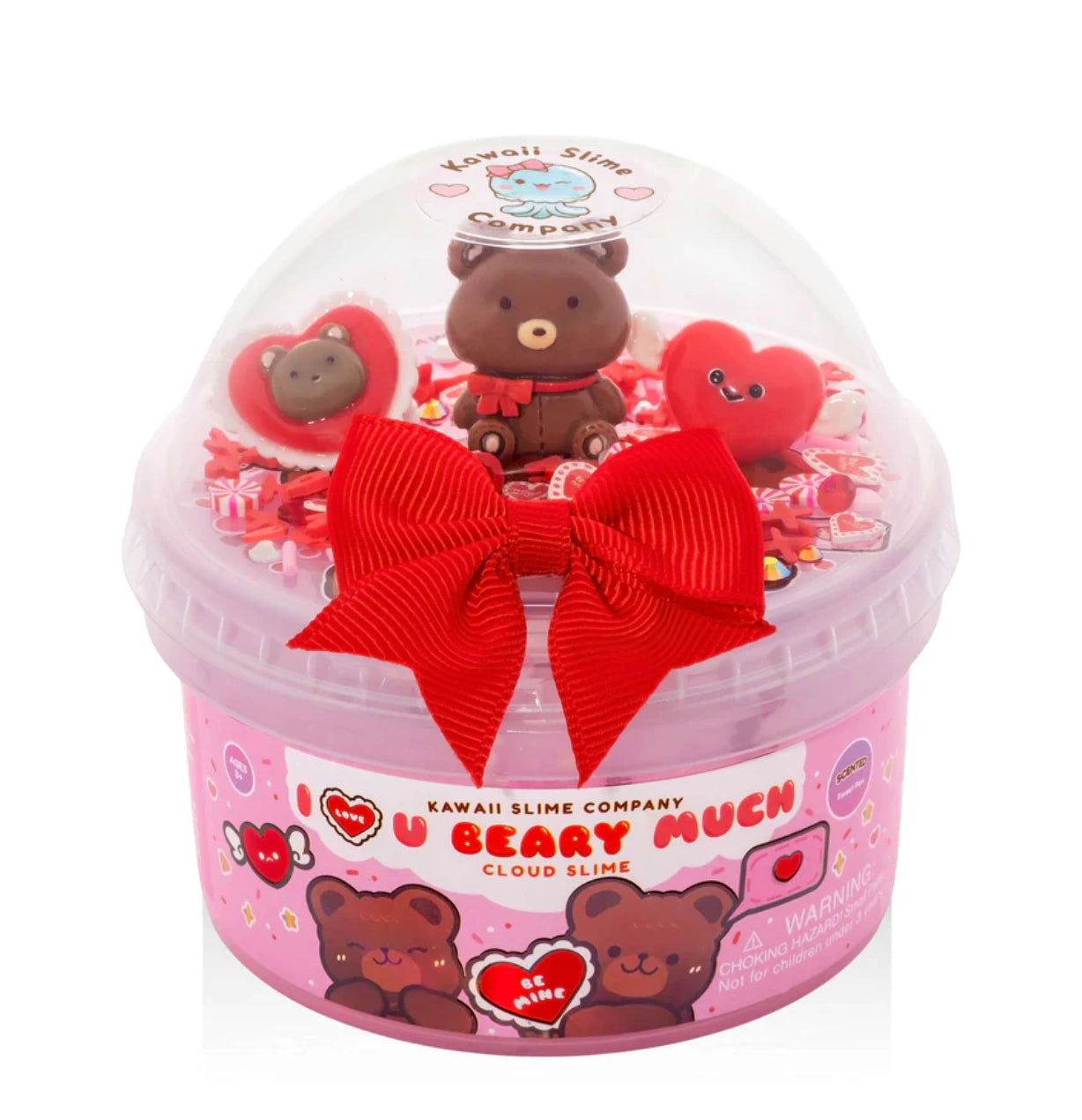 I Love Beary Much Cloud Slime by Kawaii Slime