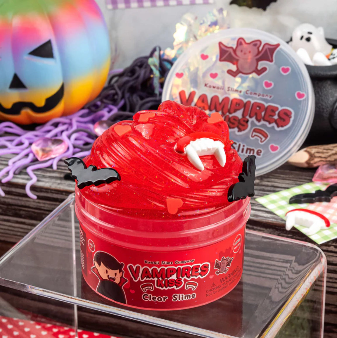 Vampire's Kiss Clear Slime by Kawaii Slime