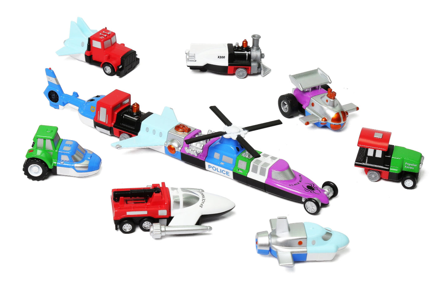 Micro Mix or Match Vehicles Deluxe 2 by Popular Playthings