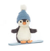 Peanut Penguin Snowboarding by Jellycat #PNS3SB