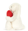 Bashful Red Love Heart Bunny Little (Small) by Jellycat #BB6LOVE