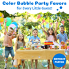 PoppinColorz Blazin' Blue Color Bubbles - 8 Party Favors by South Beach Bubbles