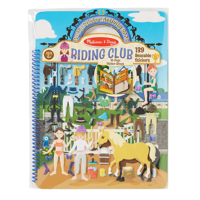 Riding Club Puffy Sticker Play Set by Melissa & Doug #9410