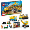 Construction Trucks and Wrecking Ball Crane by LEGO #60391