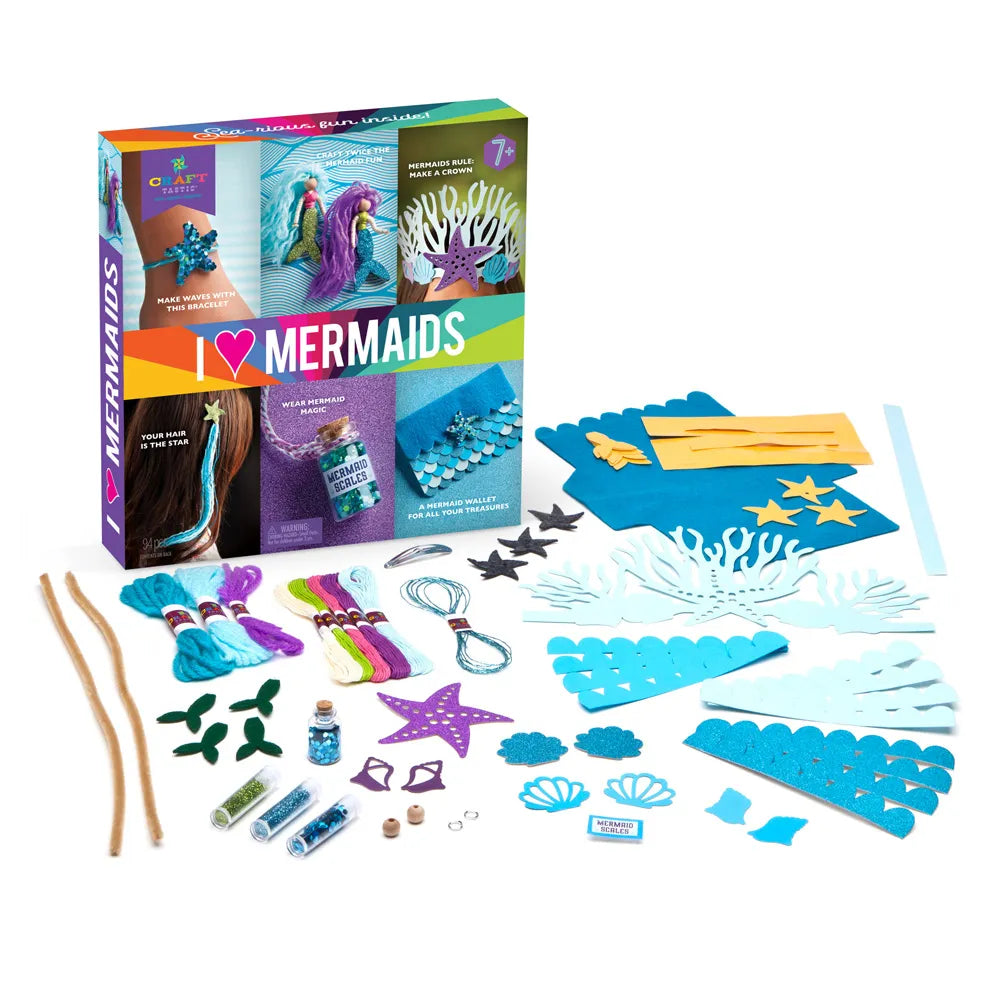 I Love Mermaids Craft Kit by Craft-Tastic #CT1762