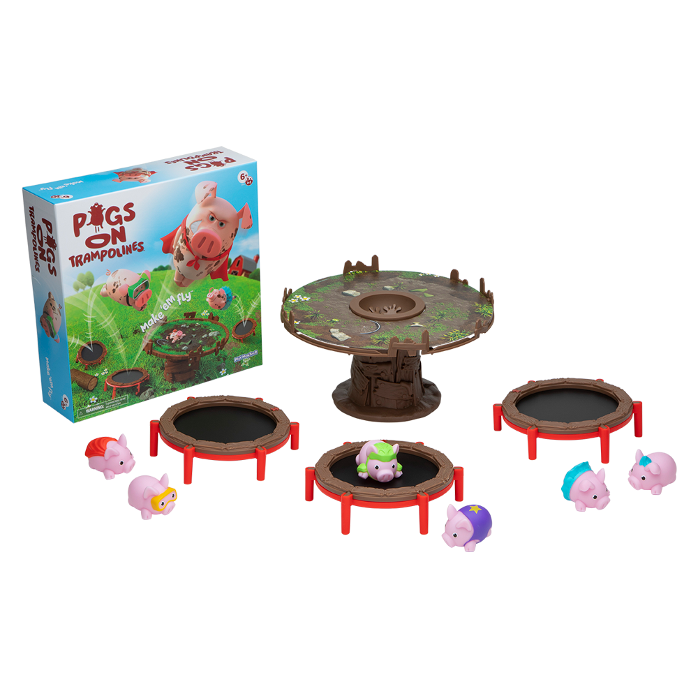 Pigs On Trampolines Game by Playmonster #23119
